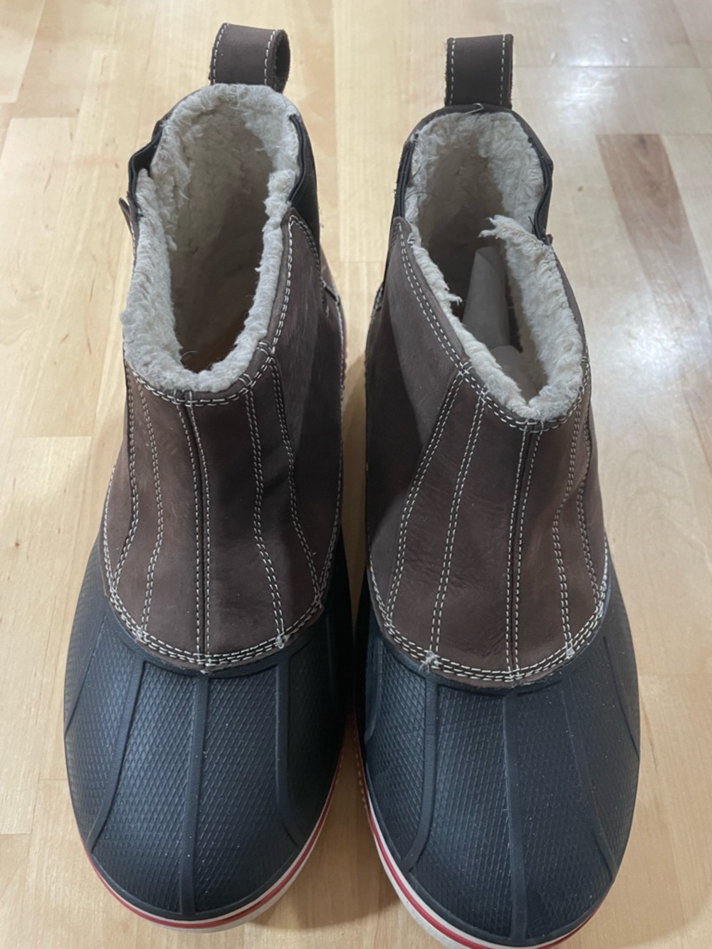 CROCS Brown and Black Insulated Rain & Snow Boots